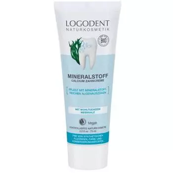 Зубная паста Logodent Mineral укрепляющая с кальцием и морской солью LOGONA