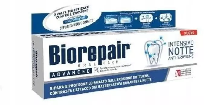 Зубная паста, Ночное лечение, 75 мл Biorepair Advanced