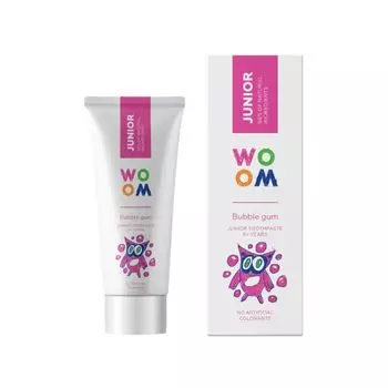 Зубная паста Pasta de Dientes Junior Bubble Gum Woom, 50 ml