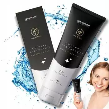 Зубная паста Raypath 100 мл 100 г Отбеливающая натуральная с наносеребром Nano