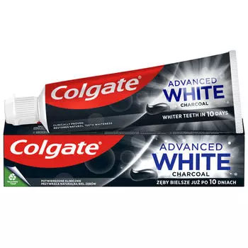 Зубная паста с активированным углем, 75 мл Colgate Advanced white charcoal