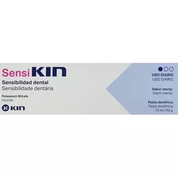 Зубная паста Sensi Kin 75 мл ~ облегчение для чувствительных зубов, нитрат калия + фторид, Sensikin