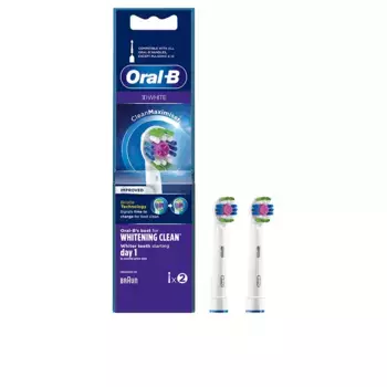 Зубная щетка 3d white whitening clean cabezales Oral-B, 2 шт.