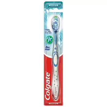 Зубная щетка Colgate Max White с полирующей поверхностью, средняя, 1 шт., Inna marka
