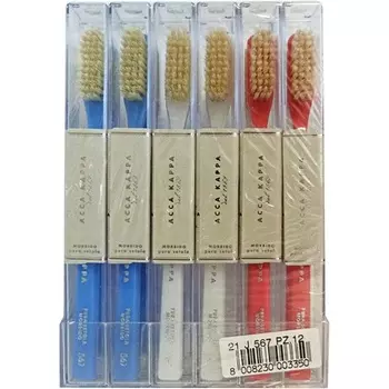 Зубная щетка Soft Pure Bristle 567 для зубов и лица Acca Kappa