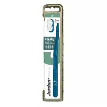 Зубная щетка Tandem Green Clean Soft Brush + 4 сменных насадки Jordan