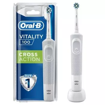 Зубная щетка Vitality 100 Cross Action Cepillo de Dientes Elctrico Oral-B, Blanco