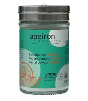 Зубной порошок, АПЕЛЬСИН, Cosmos Natural, Веган, 40 г Apeiron