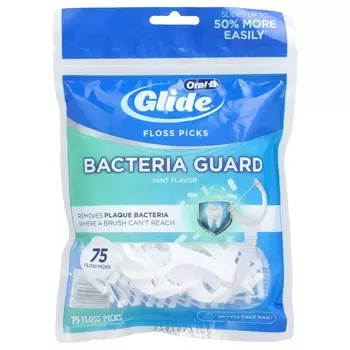 Зубочистки Oral-B Glide Bacteria Guard Mint
