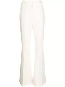 Zuhair Murad расклешенные брюки с завышенной талией, белый