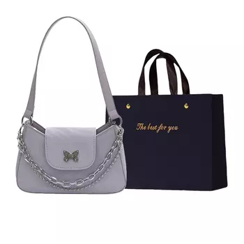 ZUONU Сумка через плечо из искусственной кожи, небольшого размера, женская, цвета экрю/серебро/светло-фиолетовый/черный