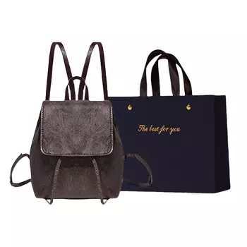 ZUONU Женский рюкзак из искусственной кожи среднего размера, коричневый