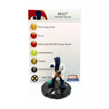 Зверь #027 (U), Marvel HeroClix - Mutations & Monsters - Singles