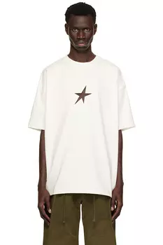 Звезда оверсайз футболка Mugler, белый