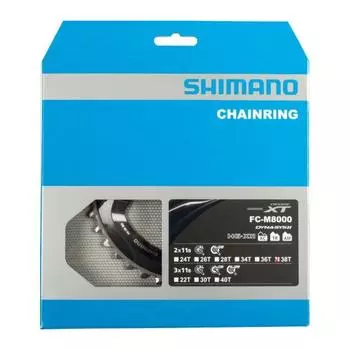 звезда XT FC-M8000 38T-BD 11S 96 мм серая SHIMANO, серый / серебристый / черный