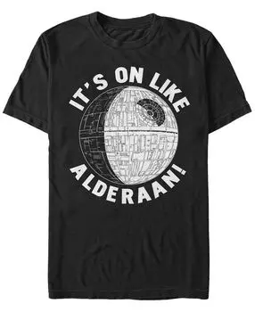Звездные войны мужская футболка с коротким рукавом a new hope it's on like alderaan Fifth Sun, черный