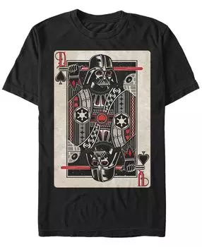 Звездные войны мужская классическая футболка с коротким рукавом darth vader of spades playing card Fifth Sun, черный
