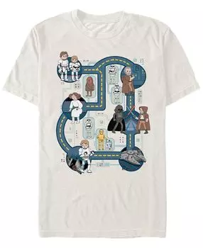 Звездные войны мужская классическая мультяшная карта звезды смерти с коротким рукавом футболка Fifth Sun