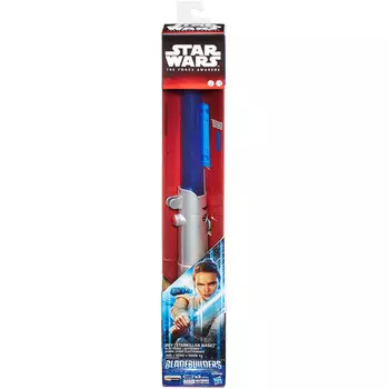Звездные войны, световой меч Рей Скайуокер, синий Hasbro