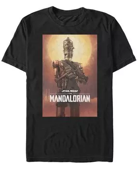 Звездные войны the mandalorian ig-11 персонаж плакат с коротким рукавом мужская футболка Fifth Sun, черный