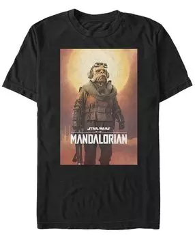Звездные войны the mandalorian kuiil персонаж плакат с коротким рукавом мужская футболка Fifth Sun, черный