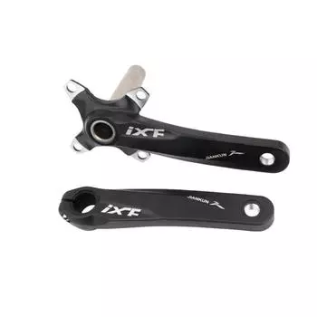 Звездочка для горного велосипеда SHENGXIN, полый интегрированный нижний кронштейн кривошипа, модифицированный однодисковый черный левый и правый шатуны (обратите внимание на цвет при размещении заказа)