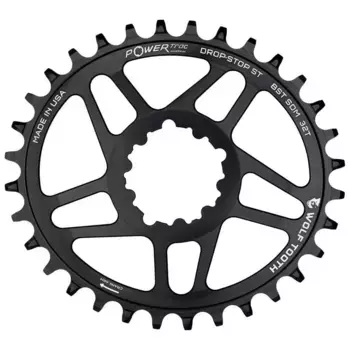 Звездочка Wolf Tooth Drop ST Sram Boost oval, серебряный