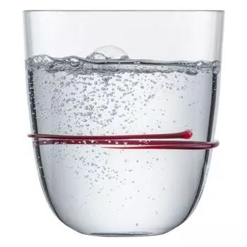 ZWIESEL СТЕКЛЯННАЯ КРУЖКА ручной работы AURA 42 RED 2 шт. 121687, красный