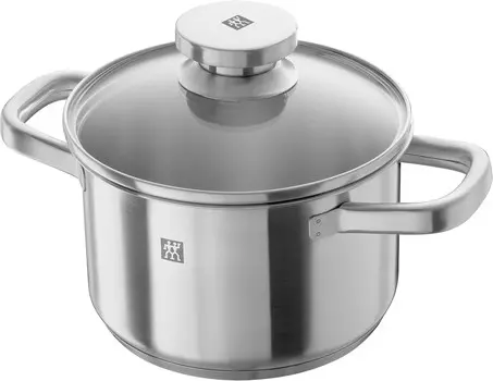 Zwilling Joy 64043-200 Кастрюля Joy Stock, 7,9 дюйма (20 см), двуручная, кастрюля, глубокий тип, маленький торс, нержавеющая сталь, совместима с индукционной индукцией, настоящий японский продукт, Sliver