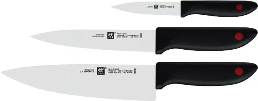 Zwilling Twin Point, набор ножей, 3 предмета, 420 x 135 мм (специальная нержавеющая сталь, специальный расплав Zwilling, пластик, встроенный логотип Zwilling)