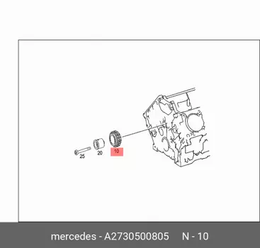 Звёздочка / umlenkrad A2730500805 MERCEDES-BENZ