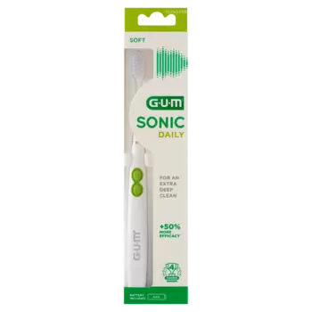 Звуковая зубная щетка белая, 1 шт. Gum Sonic