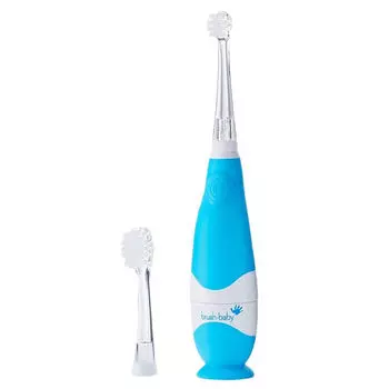 Звуковая зубная щетка для детей от 0 до 3 лет синяя, 1 шт. Brush-Baby Babysonic