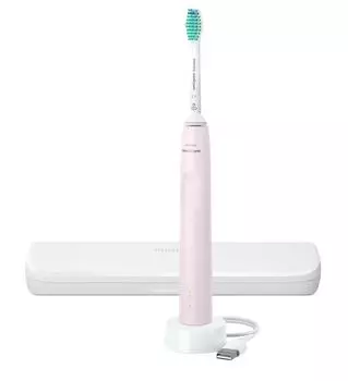 Звуковая зубная щетка Philips Sonicare 3100 Pink HX3673/11 + Travel Case, 1 шт