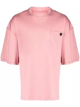 Zzero By Songzio футболка с нашивкой-логотипом, розовый