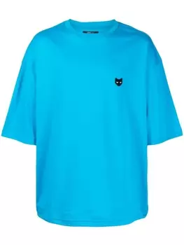 Zzero By Songzio футболка с нашивкой-логотипом, синий