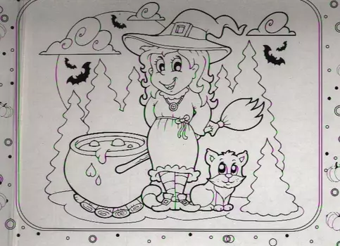 Чудесный чемоданчик. Раскраска. Маленькая волшебница