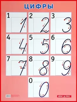 Цифры. Наглядное пособие для начальной школы