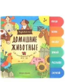 Домашние животные:книжка-развивайка