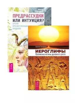 Иероглифы Предрассудки или интуиция комплект из 2 книг