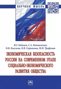 Экономическая безопасность России на современном этапе социально-экономического развития общества. Монография
