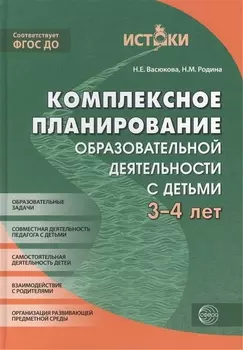 Комплексное планирование образовательной деятельности с детьми 3—4 лет(Истоки). ФГОС ДО