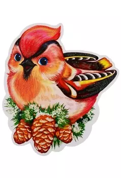 Мини-плакат вырубной Свиристель зимний (ФМ-12911) (упаковка)