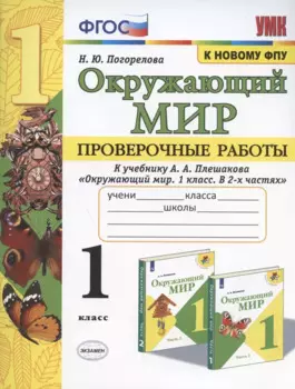 Окружающий мир. Проверочные работы. 1 класс. К учебнику А.А. Плешакова "Окружающий мир. 1 класс. В 2-х частях"