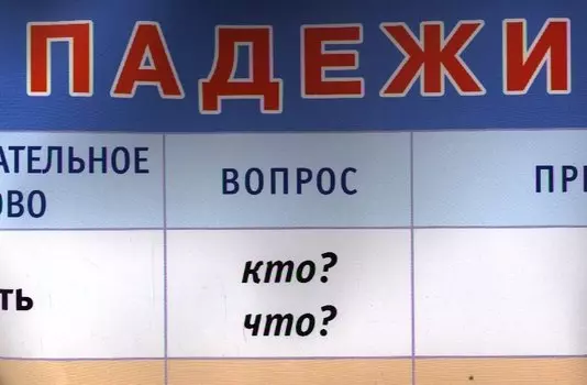 Падежи. Наглядное пособие. А1