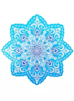 Плакат вырубной А4 "Снежинка"