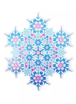 Плакат вырубной А4 "Снежинка"