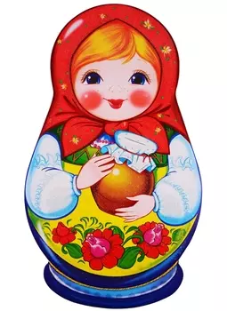 Плакат вырубной "Матрешка"