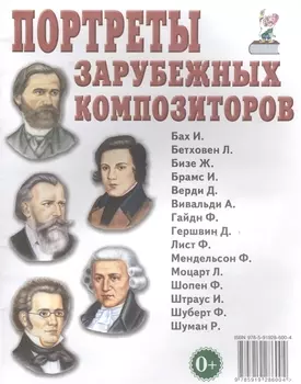 Портреты зарубежных композиторов