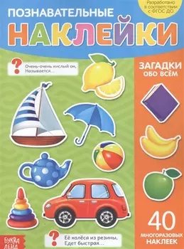 Познавательные наклейки. Загадки обо всем. 40 многоразовых наклеек